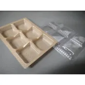 🔥MIT塑膠盒專賣🔥6入蛋黃酥 手提盒內襯 含透明蓋 塑膠底托