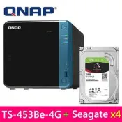 @電子街3C特賣會@送到府安裝服務卡威聯通 QNAP TS-453Be-4G 附Seagate NAS硬碟 2TB*4台
