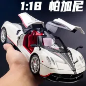 新品 ♞,♘,♙1:18帕加尼風神中國龍車模真合金跑車收藏擺飾手辦男孩汽車模型