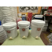 台南百寶桶15L/18L/20L/23L雙刻度閘門式開關全新出售 雞蛋糕麵糊專用神器/食品級密封桶/濃稠液體/進氣裝置