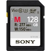 【SONY 索尼】SF-M128 SD SDXC 128G/GB 277MB/S UHS-II 高速記憶卡 (公司貨) C10 U3 V60 支援4K 錄影