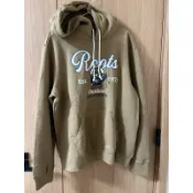 全新專櫃正版加拿大ROOTS男款冬季保暖內刷毛卡其色連帽長袖上衣尺寸L