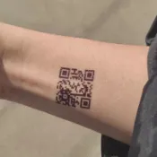 唯愛-Only Love 掃碼一下吧 !情侶告白神器 i love you QR Cord QR碼紋身貼紙現貨 P343