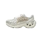 (店+)【LI-NING 李寧】AZGW308-2 中國李寧 烈駿ACE 3.0 織物合成革TPU 潮流運動清涼 透氣 低幫 老爹鞋 女款 灰乳白色