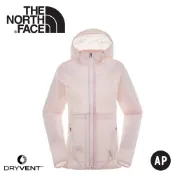 悠遊山水戶外生活館 【The North Face 女 DryVent防風防水連帽外套《粉白》】3CHS/夾克/風雨衣/休閒外套