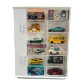 【工廠直營】訂製台灣製品~壓克力TOMICA/TOMY/多美 小汽車旋轉展示櫃44格/有內置物空間 （格數可訂製）