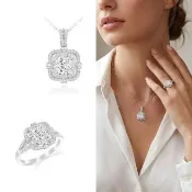 【AURORA 歐羅拉】GIA 一克拉 H color 天然真鑽 PT950 鉑金鑽戒 婚戒 女戒 項鍊 鑽墜 雅緻