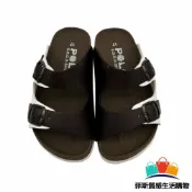 菲斯質感生活購物 台灣製跳色小方扣拖鞋-咖啡色 - 台灣製 男童鞋 女童鞋 拖鞋 親子鞋 現貨 勃肯鞋 小童鞋 大童鞋 兒童拖鞋