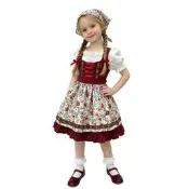 女童巴伐利亞 Dirndl 碎花 連衣裙 德國慕尼黑 啤酒節 兒童 演出服