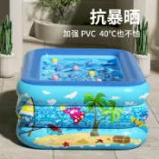 宜百家 充氣游泳池兒童加厚家用嬰兒可折疊水池寶寶小孩戶外洗澡