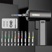 【KOMAX】充電式電動螺絲起子組 家用多功能維修工具 小型起子機 LED照明電鑽螺絲批 螺絲刀