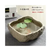 (店+)創意粗陶大號水培 仿石陶瓷魚缸 花盆仿天然石頭水養碗蓮水仙花器皿陶瓷家用園藝 生態造景養魚缸 荷花缸 風水缸