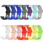 (店+)Lococo樂客客 華米米動手錶GTS/Bip青春版GARMIN 20mm通用運動手錶矽膠親膚快拆單色反扣式錶帶