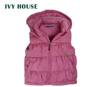 IVY HOUSE常春藤 脫卸式連帽羽絨背心外套  561806(小號) (100CM~120CM)