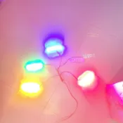LED爆閃燈紅綠藍白黃光-檳榔攤警示燈-顯眼醒目-高亮度防水-工程安全-指示燈-附插頭線-110V