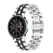 急光商城-適用三星galaxy watch華為fitbit不銹鋼錶帶active2蝴蝶扣金屬手環腕帶