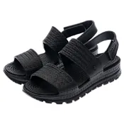 SKECHERS 女鞋 休閒系列 涼鞋 拖鞋 ARCH FIT FOOTSTEPS - 111461BBK