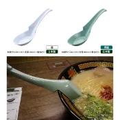 台灣現貨~日本原裝 日本製 拉麵店專用 特殊防落凹槽設計湯匙 一蘭 拉麵 白色 青磁色 湯匙
