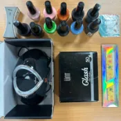 二手 UNT 美甲 光療燈 光療機 光撩調理 (贈送11瓶光療指甲油 平衡液 接著劑 封層膠 卸甲棉片 美甲裝飾)