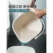 半屋 泡腳桶 泡腳盆泡腳桶家用塑料加高按摩洗腳水桶過小腿養生桶足浴桶洗腳桶