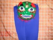 中舞獅獅王【中獅頭】祥獅獻瑞裝飾獅頭舞獅廣東獅玩具獅舞會道具搗蛋玩具生日派對道具獅頭魔術道具懷古玩具懷古道具尾牙道具工廠