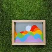 彩虹 Rainbow 編號R002 - 剪影男紙系列 紙張創作藝術擺設