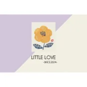 ［Little love］黃色小花信封封口貼、禮物封口貼、手帳貼紙（1張4枚）