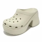 ACS跨運動 Crocs 洞洞鞋 洞洞鞋 Siren Clog 女鞋 骨白色 人魚鞋克駱格 後底 增高 跟鞋 卡駱馳 2085472Y2