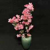 （可開發票48h出貨丶輕奢紫薇仿真花薔薇花婚慶弔頂花材家居擺件酒店裝飾攝影拍攝假花（滿額免運）