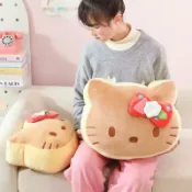 全球選品1館 生活百貨 萌可愛kt麵包抱枕日系少女心馬卡龍蛋糕kitty玩偶公仔娃娃腰靠墊