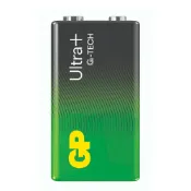愛樂購 【超霸GP】9V黑ULTRA PLUS超特強鹼性 電池1粒/10粒裝(收縮膜裝9V鹼性電池)