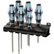 (店+)【Wera】德國工藝 頂級工具Wera Kraftform Plus 怪牙 不鏽鋼起子 6支套裝組 (送原廠收納架) 3334/6