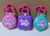 二手品 新版 MATTEL polly pocket 口袋波莉 迷你百寶盒系列 一套3款