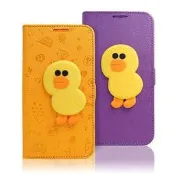 北車實體門市 五鐵 LINE原廠 - ASUS Zenfone2 ZF2 5.5吋 莎莉 磁吸 公仔 立架 側掀 皮套