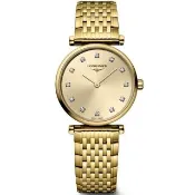 【LONGINES 浪琴】La Grande 嘉嵐系列真鑽石英女錶-24mm(L4.209.2.37.8)