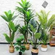 宜百家 免運 人造綠植仿真樹 北歐仿真綠植物旅人蕉大型龜背竹子客廳辦公室擺件裝飾盆栽塑料花
