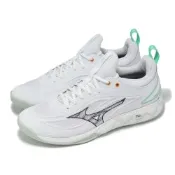 Mizuno 排球鞋 Wave Luminous 3 男鞋 白 黑 緩衝 室內運動 羽排鞋 美津濃 V1GA2420-16