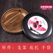 【人氣爆款】通用圓形茶餅禮盒空盒357g普洱老白茶牡丹茶小青柑包裝鐵盒加印