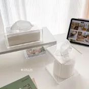 (店+)【KOUJI】透明壓克力紙巾盒 紙巾盒 面紙盒 衛生紙盒 抽紙盒 紙巾收納 收納盒 捲筒衛生紙盒 面紙收納