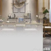 漸變膜單向雙向圓點辦公室隔斷磨砂玻璃貼紙半透光透明會議室貼膜 NMS【摩可美家】