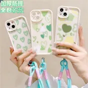 ins綠色愛心 OPPO A6S A3X A5X A6X A6 A5 A3 PRO 5G 防摔 全包 手機殼