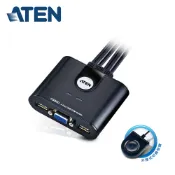 【三井3C購物網】【ATEN 宏正】CS22U 1對2USB帶線式KVM多電腦切換器