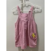 *1/2美人魚*女童 兒童童裝 百貨公司專櫃 why and 1/2 普普熊 露背 運動風 橫條 9號 二手 蕾絲洋裝