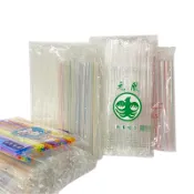 塑膠吸管 斜口吸管 可彎吸管 珍珠吸管 波霸吸管 粗吸管 免洗吸管 PP 一次性 飲料吸管 單支包裝 台灣製造 *熊鋼心