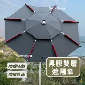 防風雙層遮陽傘 釣魚傘 戶外遮陽傘 可彎頭 反向傘 大雨傘 直傘 遮陽傘 陽傘 防風雨傘 雪之屋