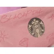 blackpink starbucks 星巴克 隨行杯 咖啡杯 杯子 限量紙袋 限量貼紙 咖啡杯套
