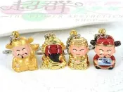 ☆士林超群★好神公仔鑰匙圈.財神燙金鎖圈.金身媽祖.關聖帝君.五路財神