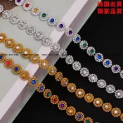 桃園出貨💥中秋折塔折花籃材料金銀排珠水果紙盒塑料彩珠節日喜慶裝飾