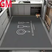 (店+)廚房地墊 可擦腳墊 免洗地墊 厨房脚踏墊 廚房吸水地墊 進門地毯地墊 吸水吸油 刮泥地墊 加厚防滑墊 多款式可選擇