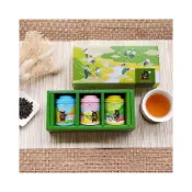 (店+)【無藏茗茶】無藏茗茶X喔熊 喔熊茶葉禮盒 參山旅遊趣 三入綜合小茶禮3罐/組